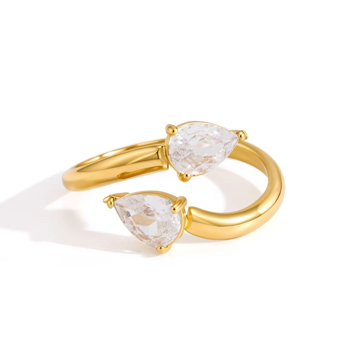 Pear Duo Ring Water Resistant