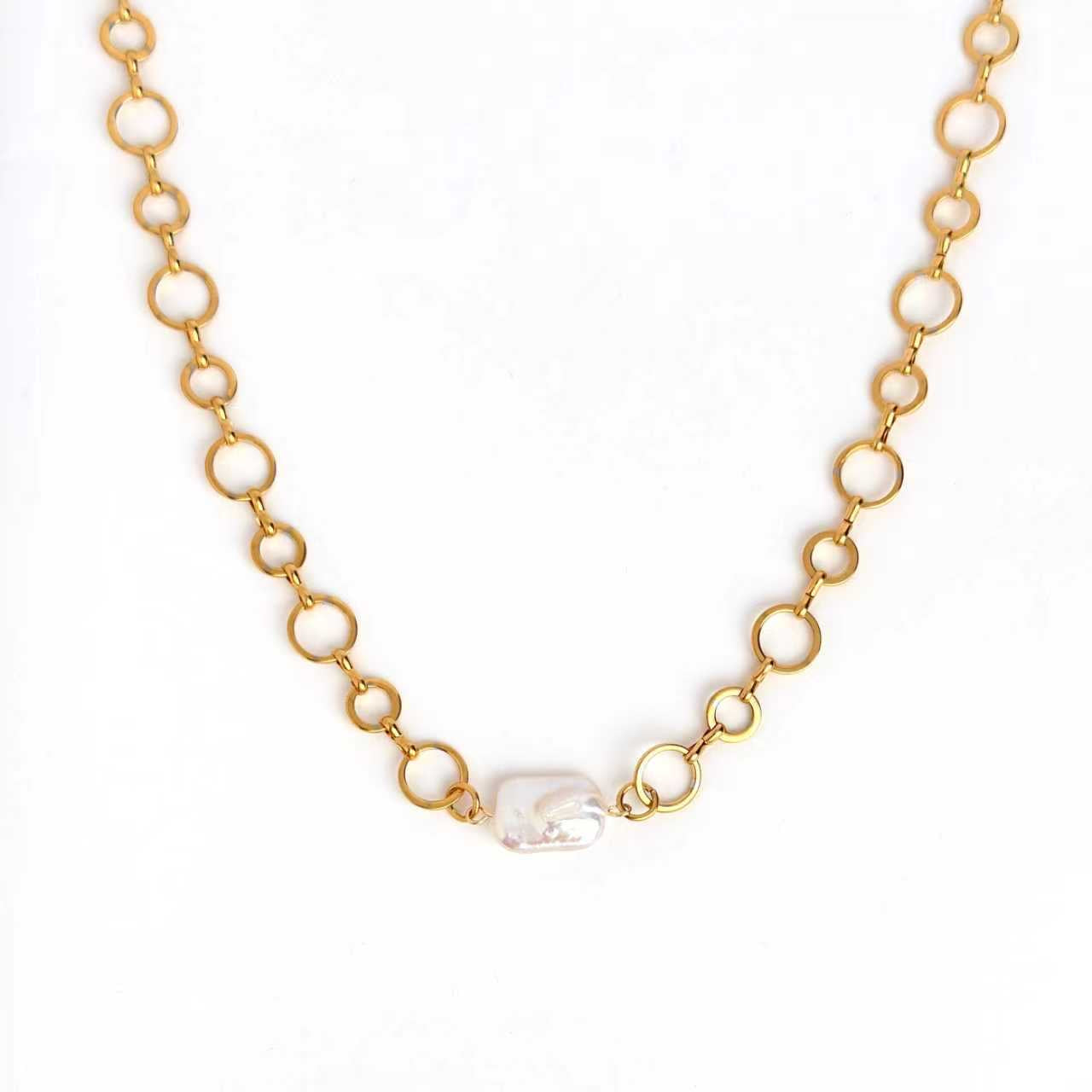 Halo Fresh Water Pearl Necklace Waterproof