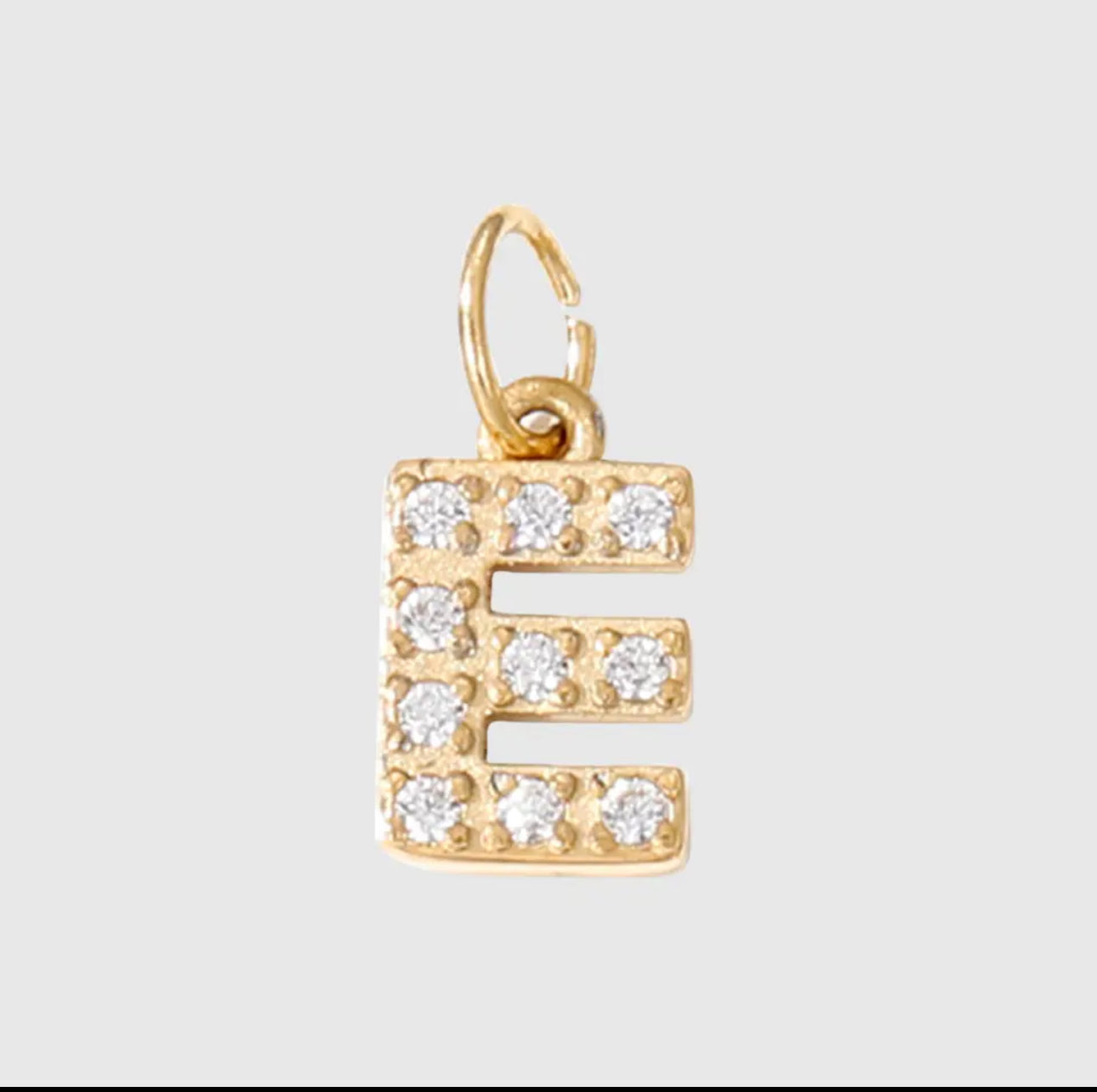 Mini Cz Initial Charms For Charm Necklace & Bracelet