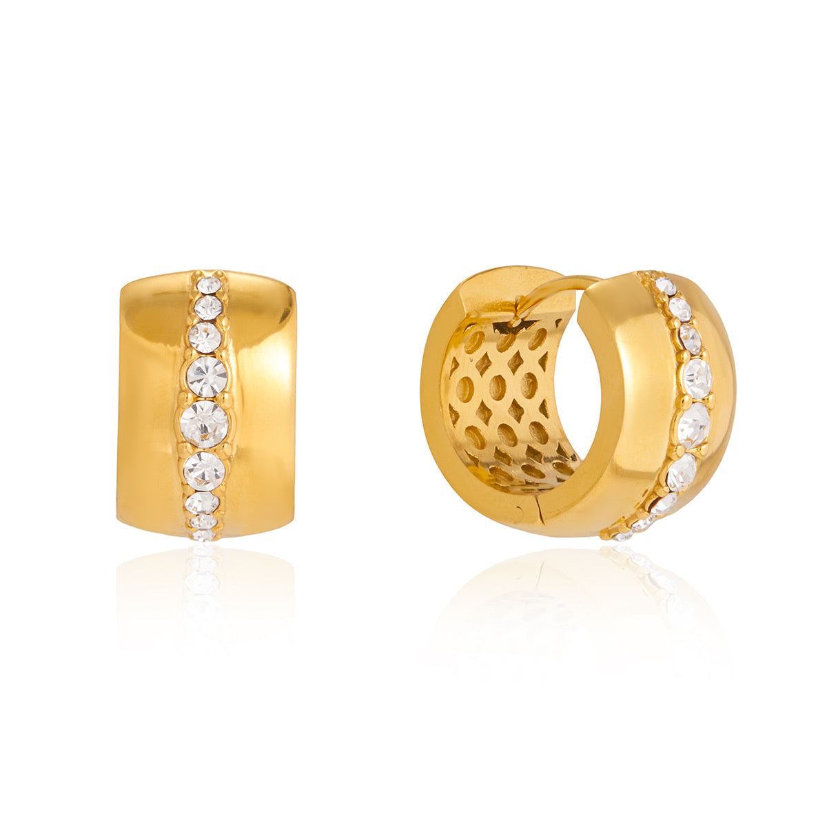 Evermore CZ Hoop Earrings Water Resistant