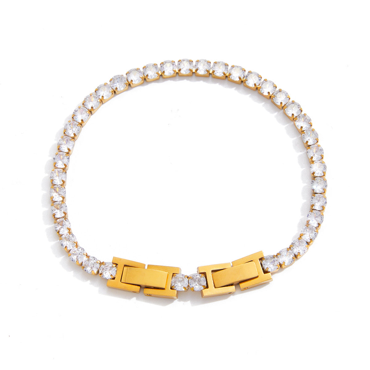 Tennis Lock Bracelet Water Resistant