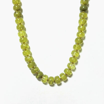 Marble Beaded Statement Necklace Waterproof
