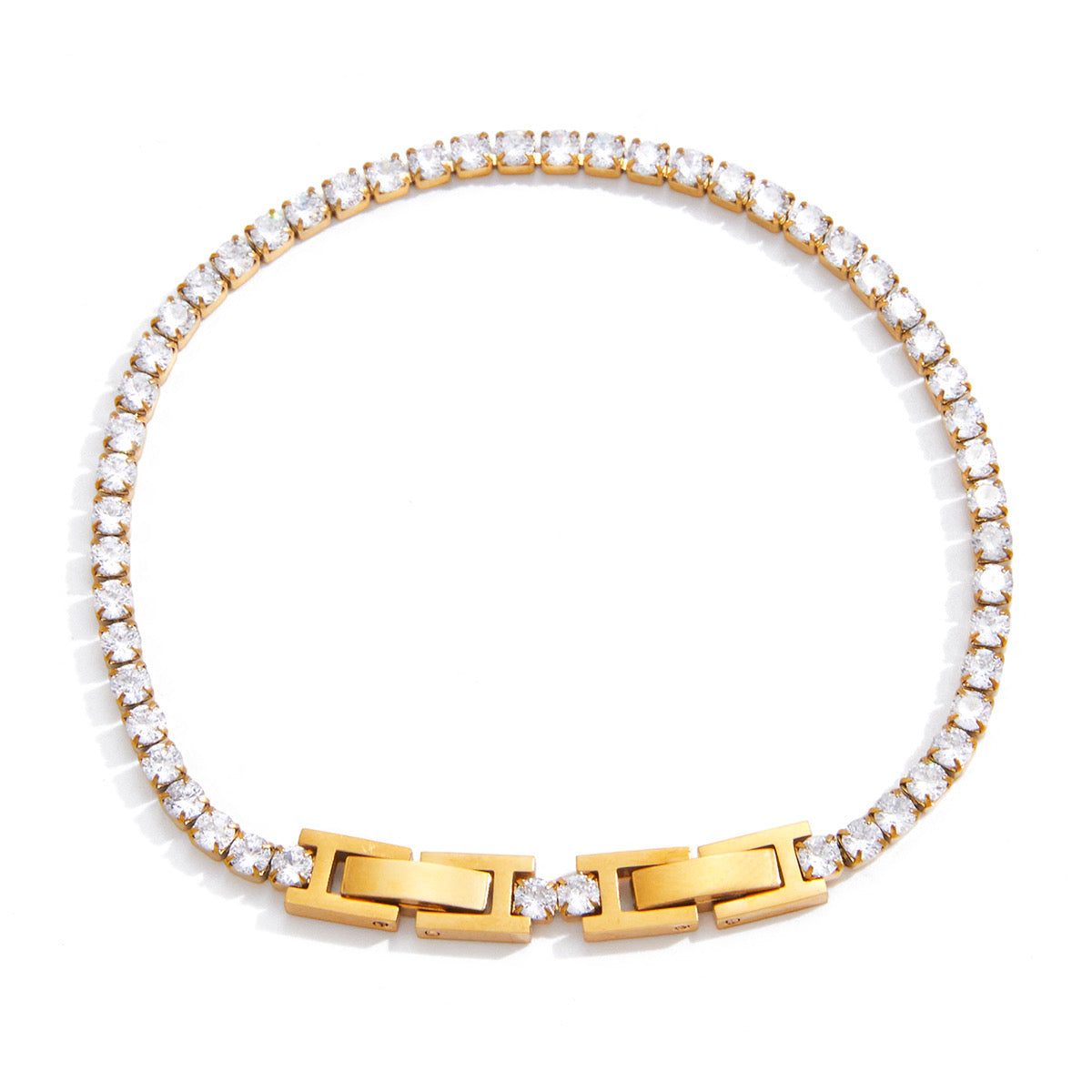 Tennis Lock Bracelet Water Resistant