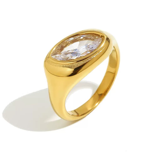 Marquise Bezel Ring Water Resistant