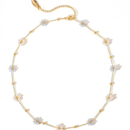 Flower Daisy Spring Summer Necklace Waterproof