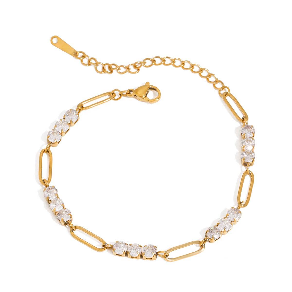 CZ Zircon Rhinestone Bracelets Waterproof - 6 Styles