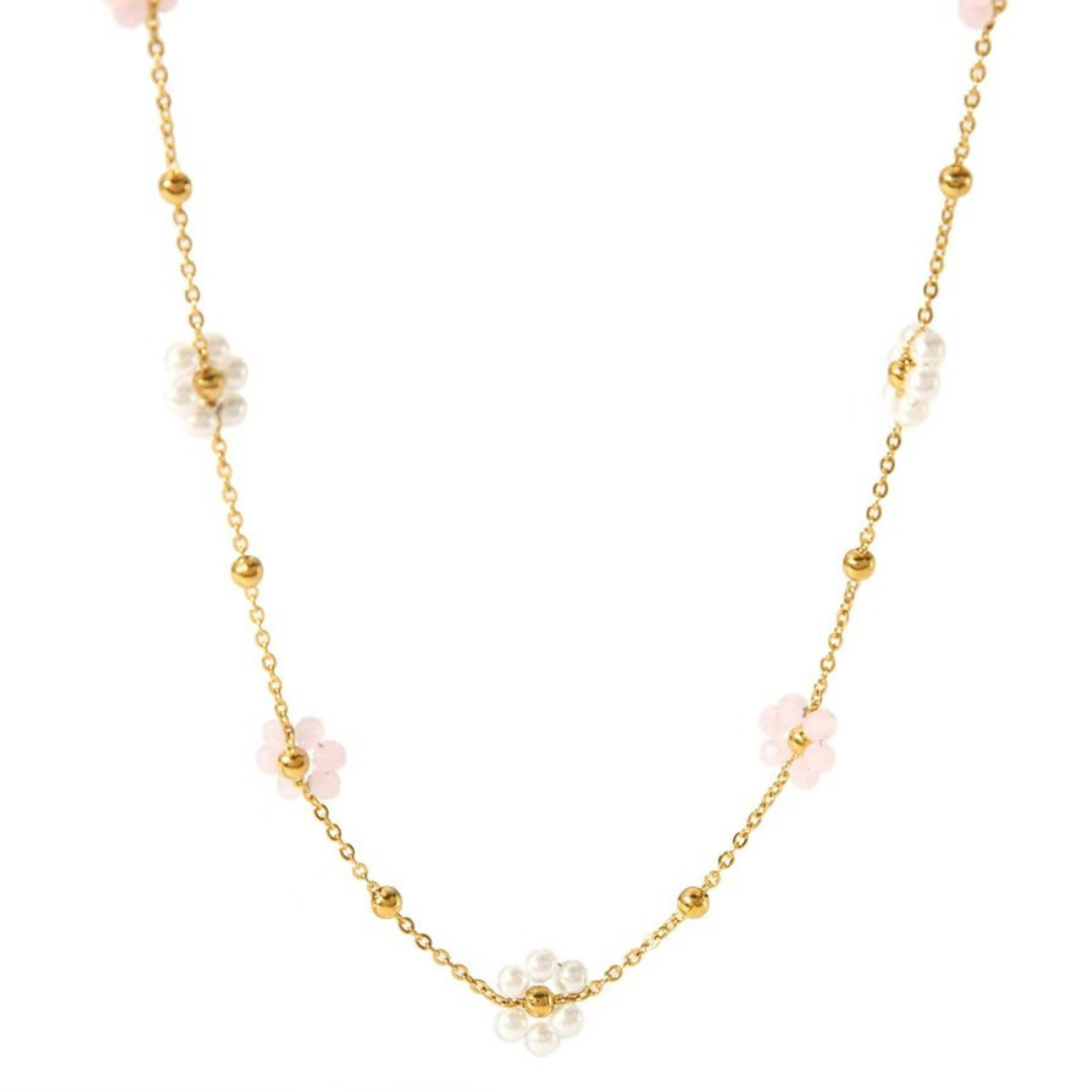 Flower Daisy Spring Summer Necklace Waterproof