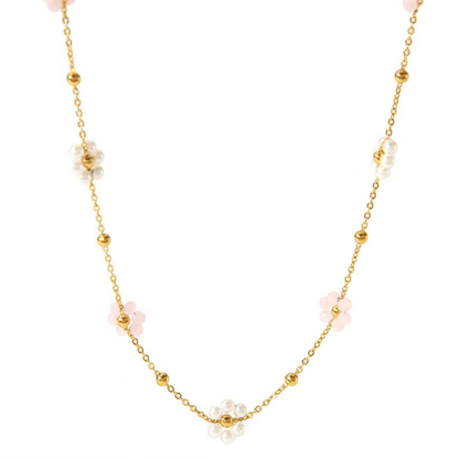 Flower Daisy Spring Summer Necklace Waterproof