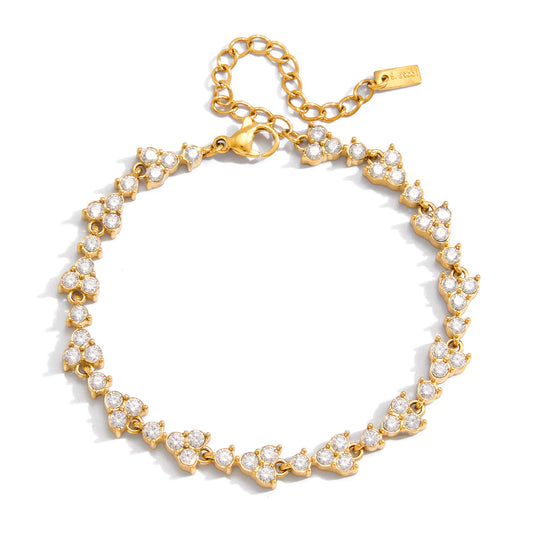 Trio Tennis Bracelet Water Resistant