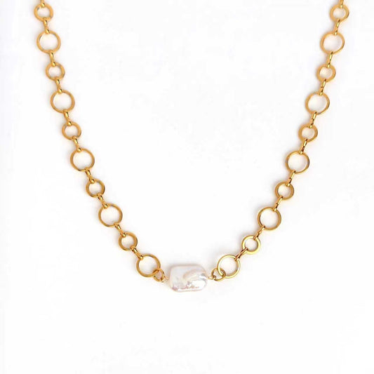Halo Fresh Water Pearl Necklace Waterproof