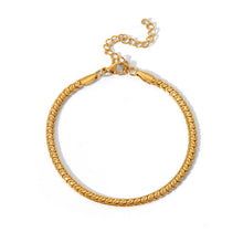 Load image into Gallery viewer, Flat C Minimalist Layering Gold Chain Necklace