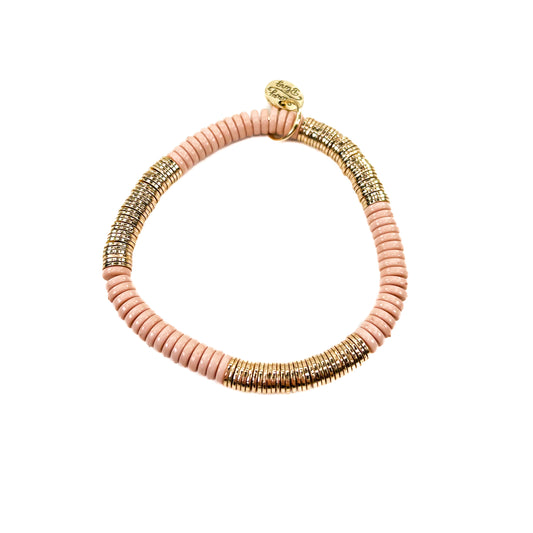 Neutral Acrylic Disc Bracelet