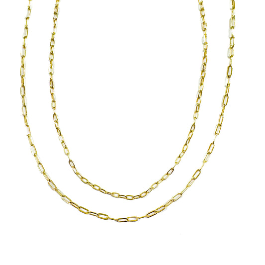 Mini Paperclip Chainlink Necklace