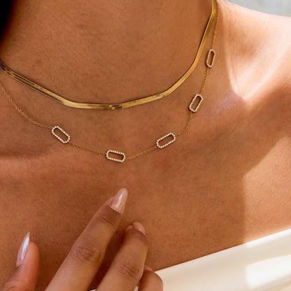 Luxe Link Necklace Water Resistant