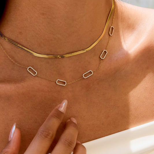 Luxe Link Necklace Water Resistant