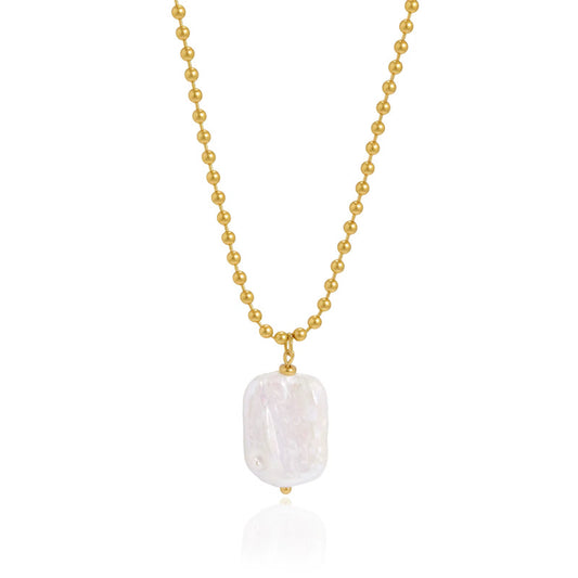Beaded Freshwater Pearl Necklace Water Resistant