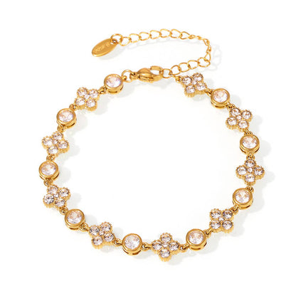 CZ Zircon Rhinestone Bracelets Waterproof - 6 Styles