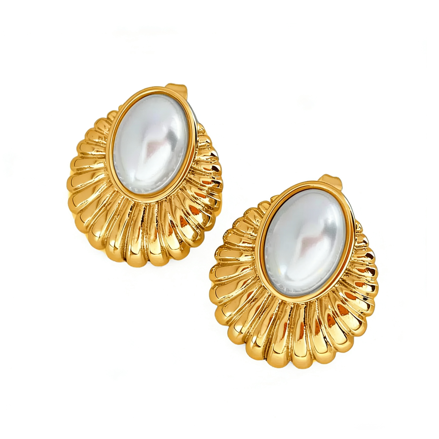 Pearl Coastal Earrings Water Resistant