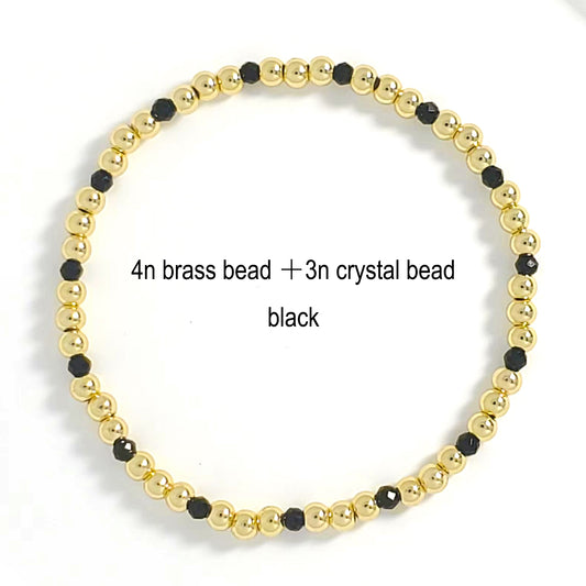 Style 1  --4mm Gold & 3mm Color